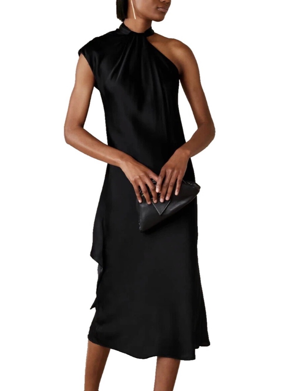 BANANA REPUBLIC BR silk black dress
